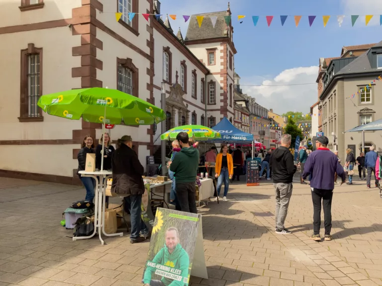 Bunter Wahlkampf in Merzig